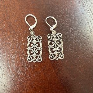 Grandmother’s Buttons Silver Earrings